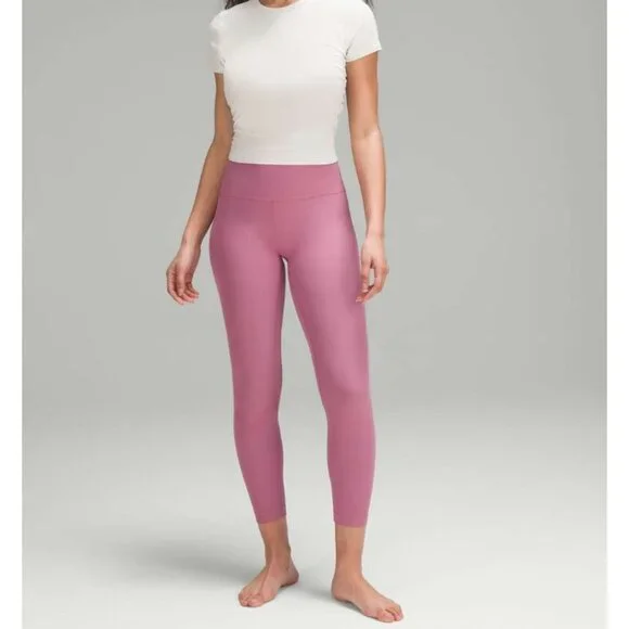 Lululemon Align Ribbed High-Rise Pant 25" Velvet Dust Size 6 - Picture 1 of 6